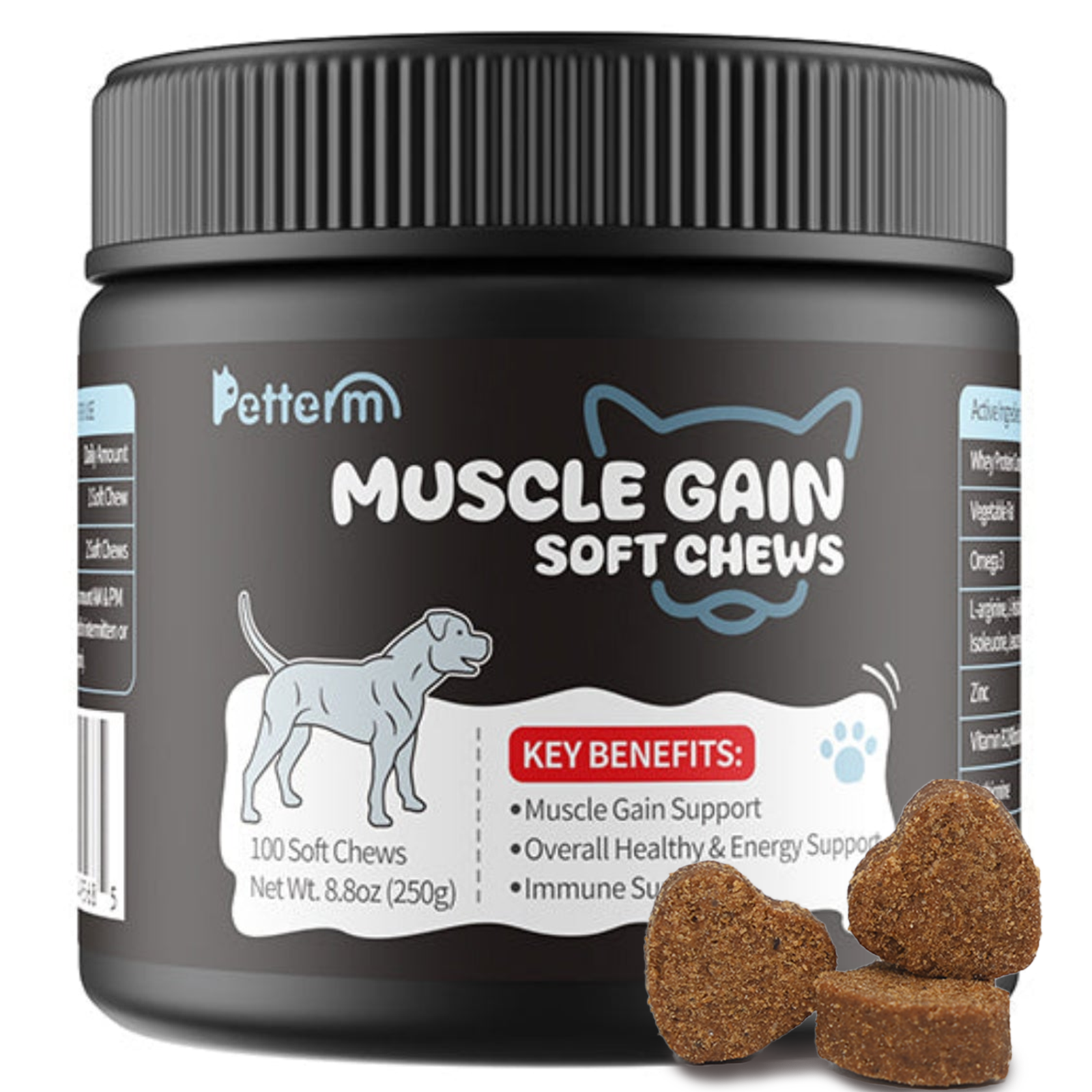 Petterm Muscle Gain Soft Chews