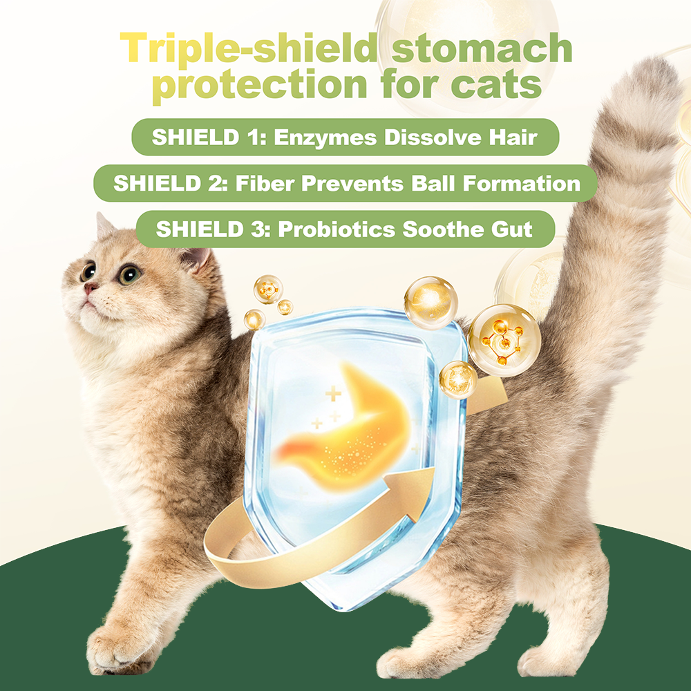 Petterm Probiotic Hairball Control Powder Supplement