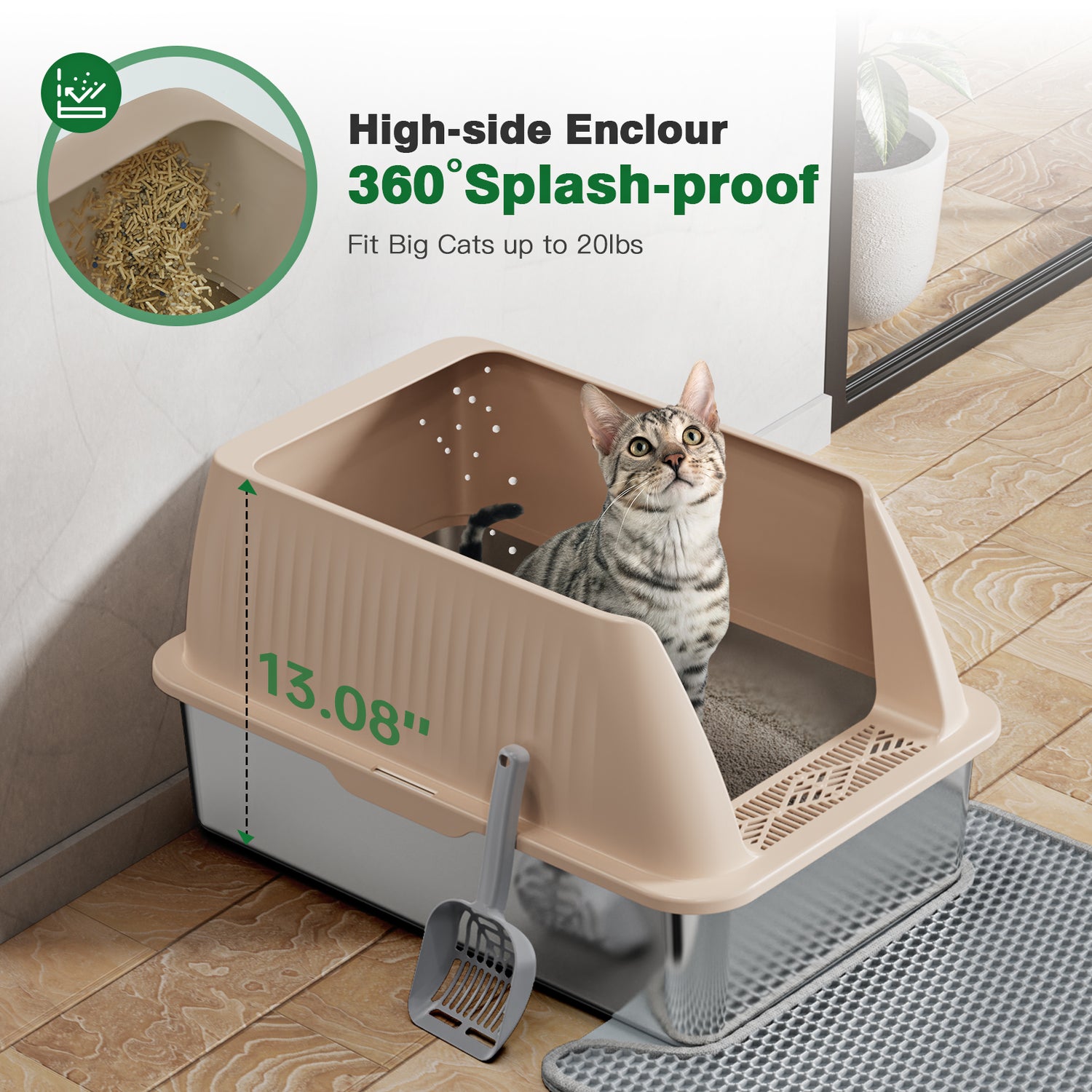 Stainless Steel Cat Litter Box V2