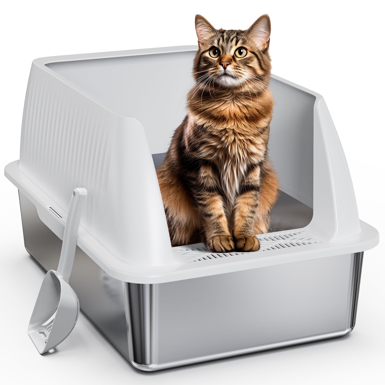 Stainless Steel Cat Litter Box V2
