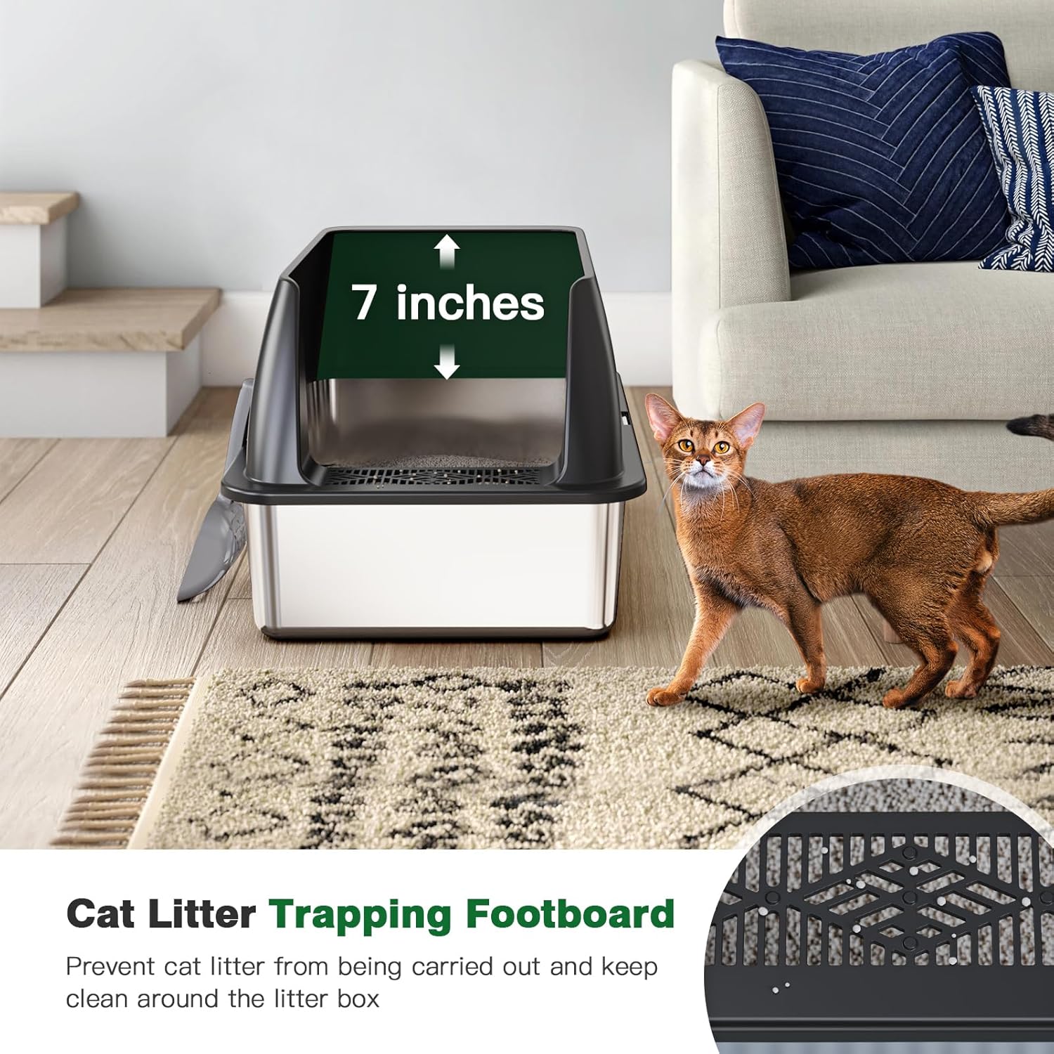 Petterm Stainless Steel Litter Box