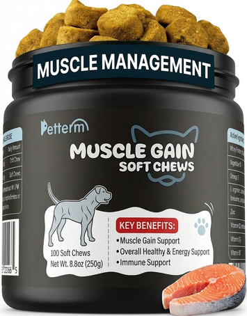 Petterm Muscle Gain Soft Chews