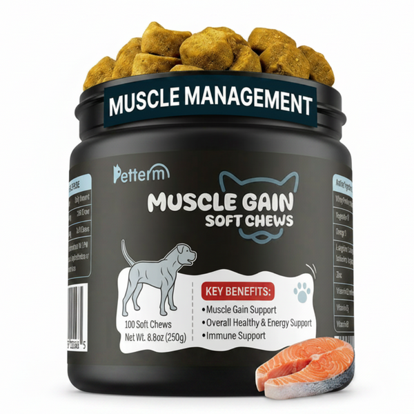 Petterm Muscle Gain Soft Chews for Dogs