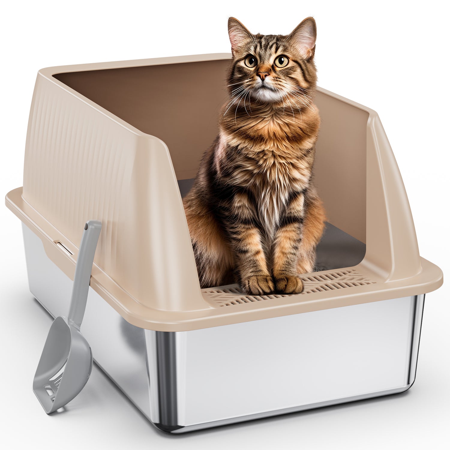 Stainless Steel Cat Litter Box V2