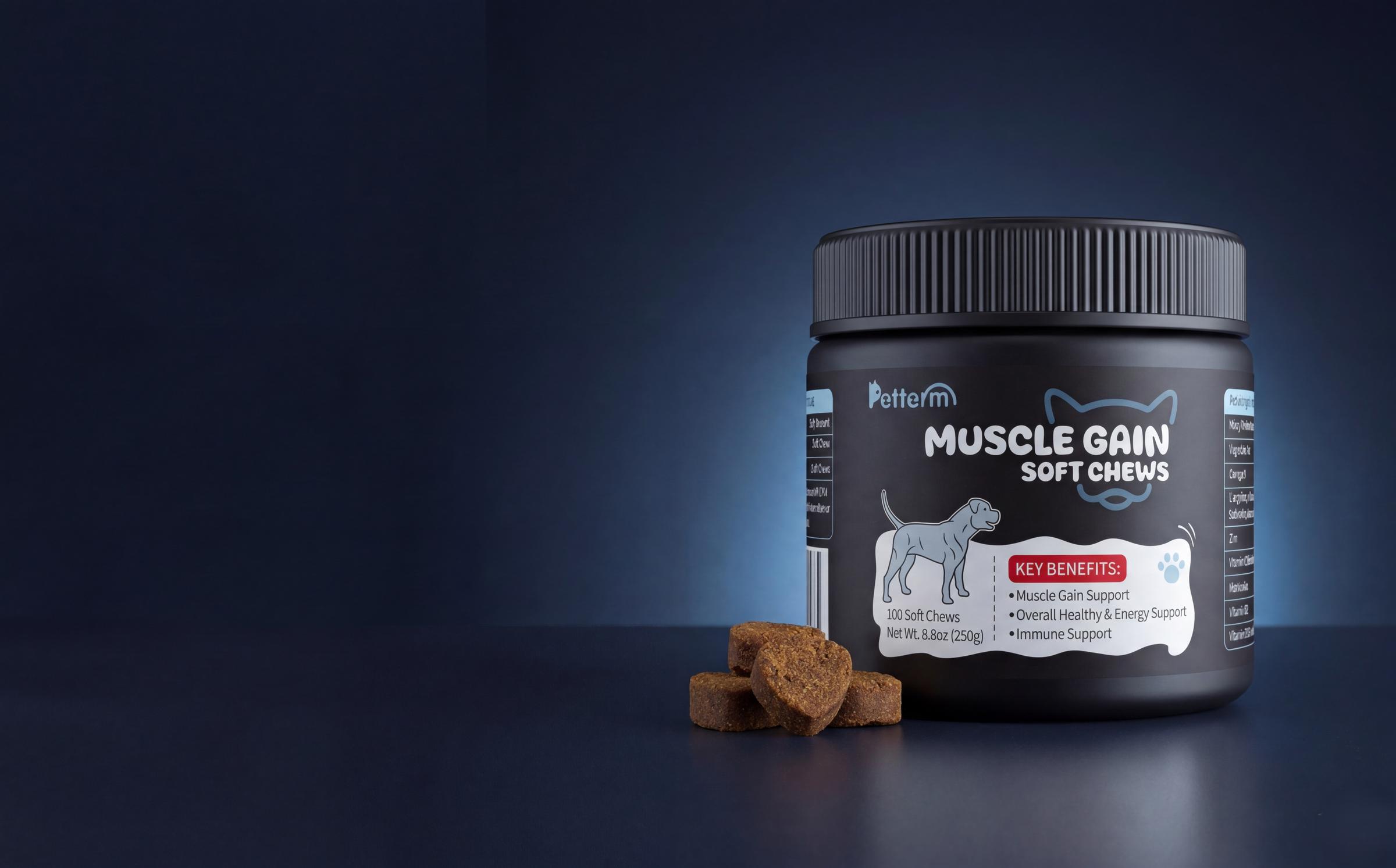 Targeted daily support for healthy weight, muscle condition, and everyday vitality.